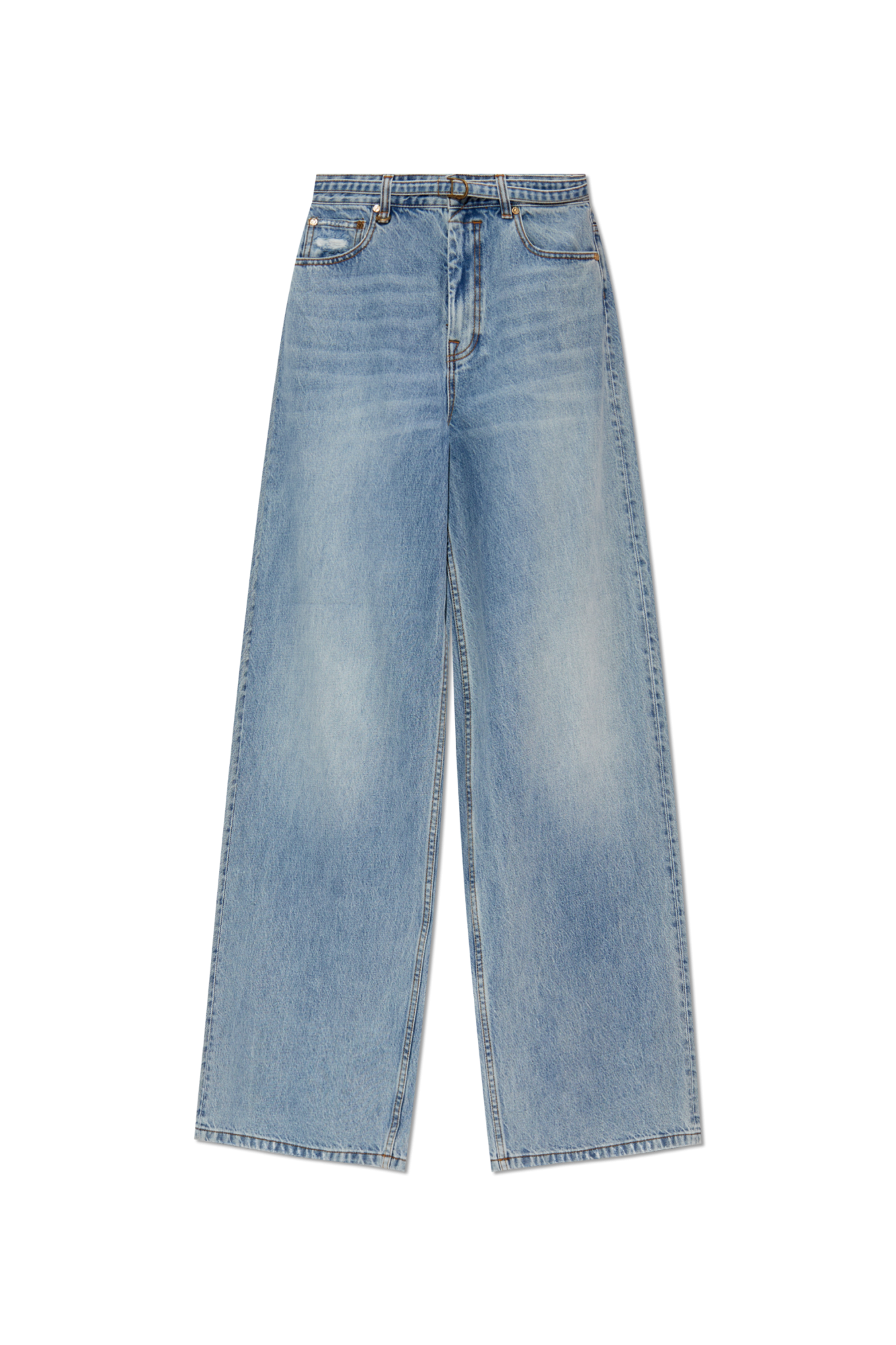デニム・ジーパン DIAGONAL : 24FW / STITCHED DENIM PANTS (BLUE) Maison Margiela Diagonal Stitching Jeans In Blue - 13% Off